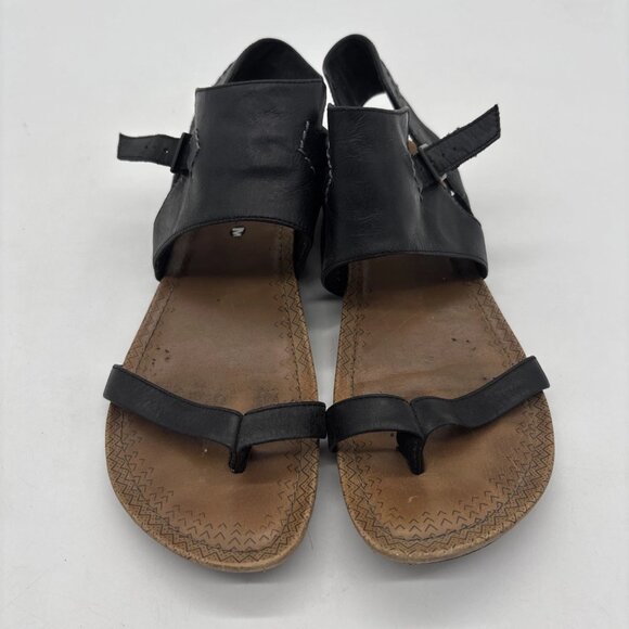 Merrell Whisper Post Gladiator Sandals Womens Size 7US Black Leather J55568 - Picture 1 of 6